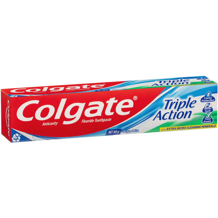 Colgate Toothpaste Triple Action Micro Cleaning 165g