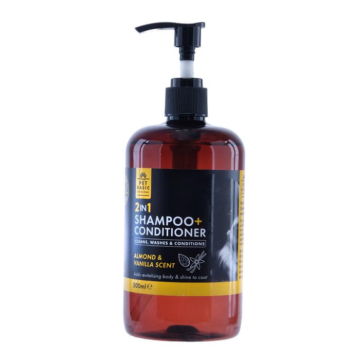 Dog Shampoo + Conditioner 2 in 1 Almond & Vanilla 500ml