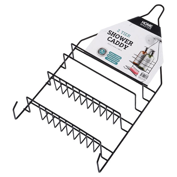 Shower Caddy 2 Tier Black