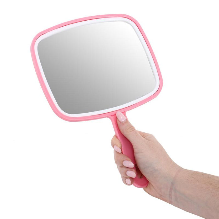 Handheld Mirror Black & Pink Assorted