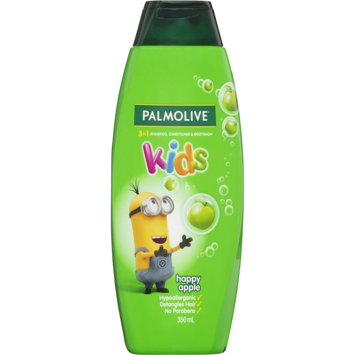 Palmolive Kids Minions 3 in 1 Shampoo, Conditioner + Body Wash Happy Apple 350ml