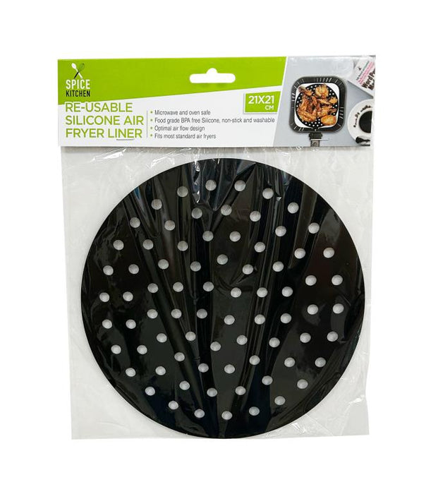 Silicone Re-usable Air Fryer Liner Mat Round 21cm