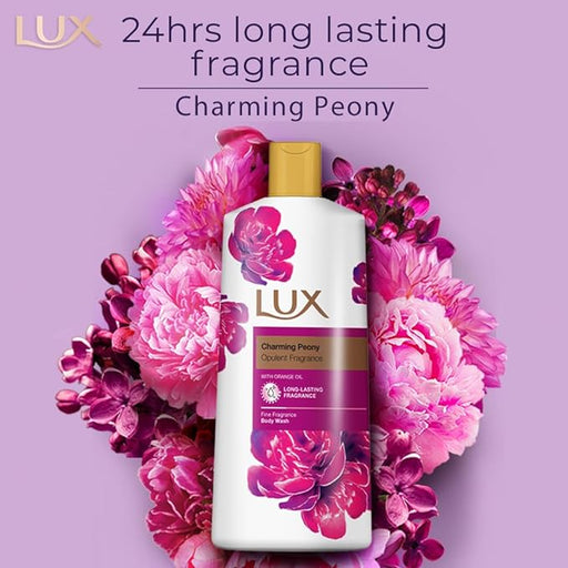 LUX 600ml Body Wash Charming Peony & Orange Oil