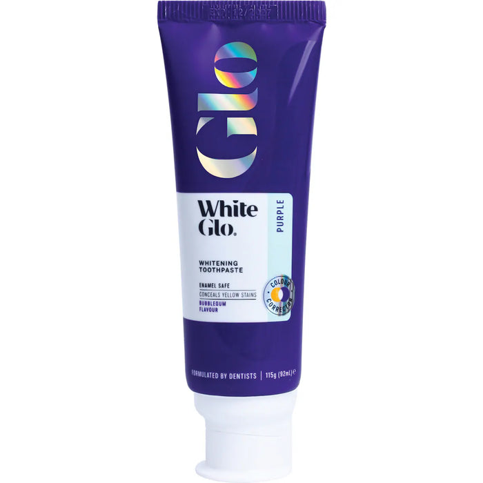 White Glo Purple Whitening Toothpaste 115g