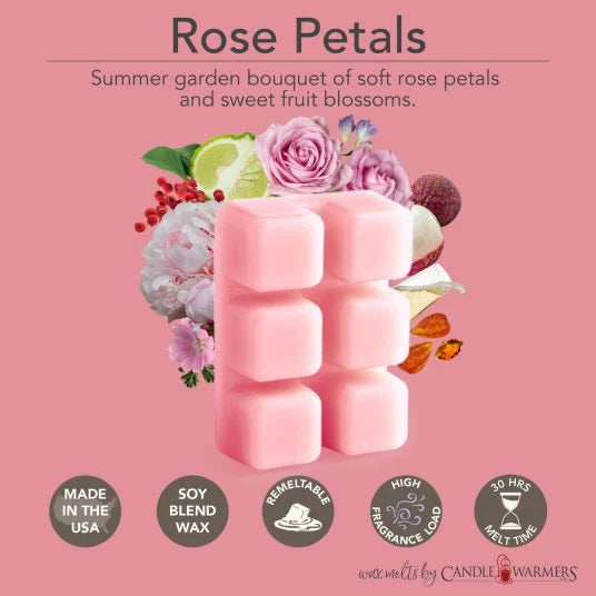 Wax Melts 6 Pk Rose Petals