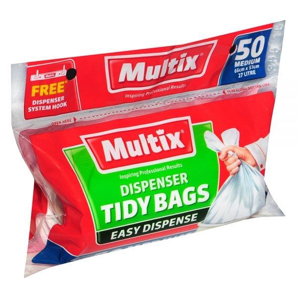 Multix Bulk 50 PK Garbage Bag Bin Liners Medium