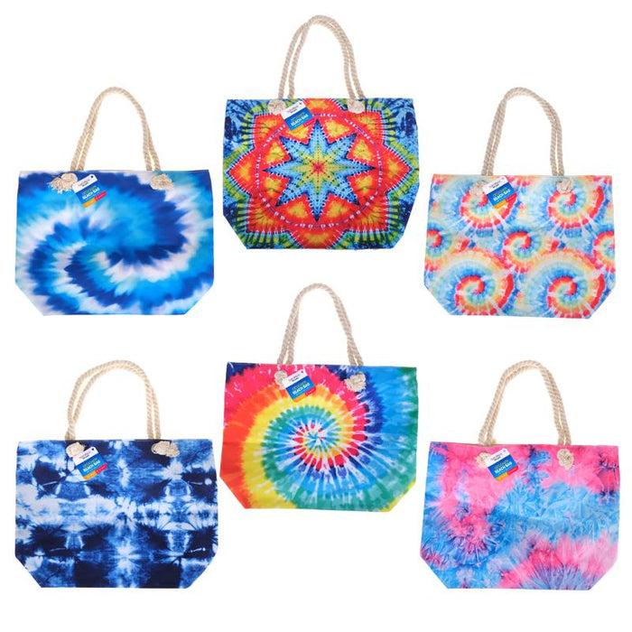 Beach Bag With Zipper - Tie Dye Series