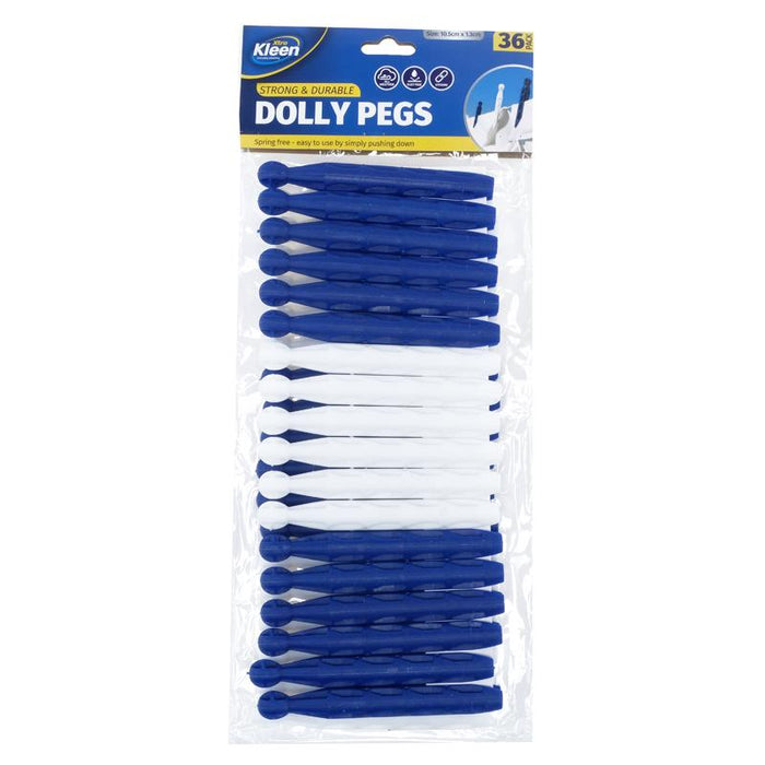 Dolly Style Metal Free Pegs 36PK