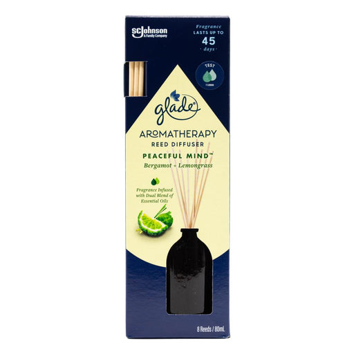 Glade Reed Diffuser Aromatherapy Peaceful Mind Bergamot & Lemongrass