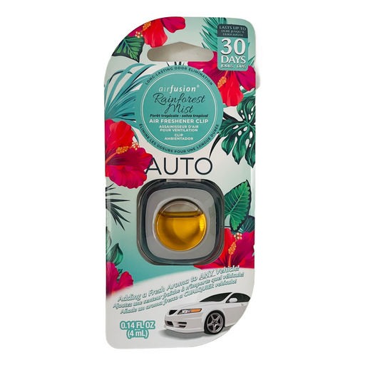 Air Fusion Clip On Car Vent Air Freshener - Rainforest