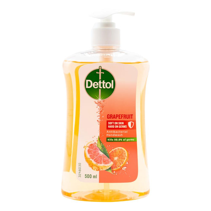 Dettol 500ml Hand Wash Antibacterial Grapefruit