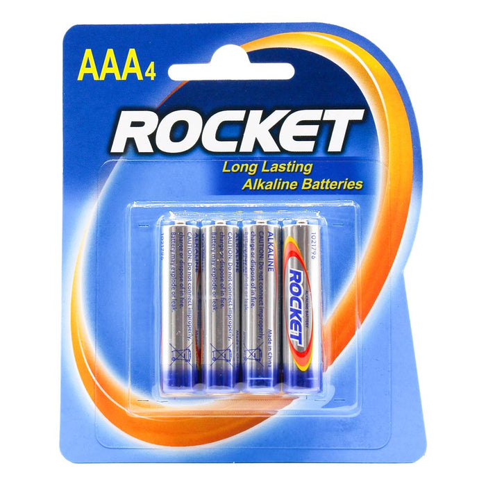 Rocket AAA Batteries 4PK