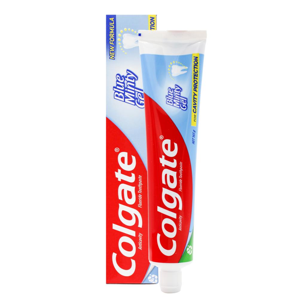 Colgate Cavity Protection Toothpaste Blue Minty Gel For Cavity 165g ...