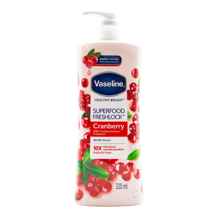 Vaseline Body Lotion Super Food 320ml - Cranberry