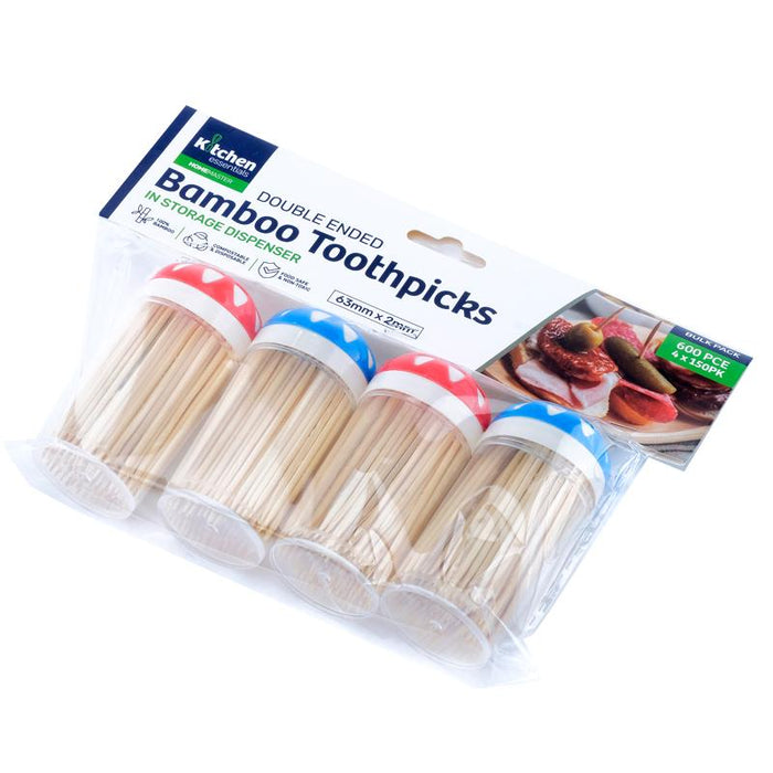 Toothpicks 4 Pack - 600 Pieces