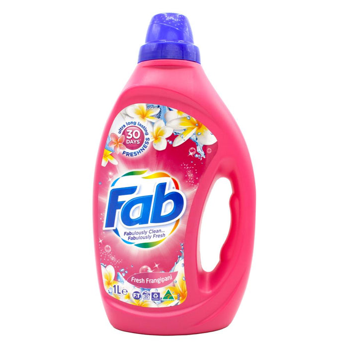 Fab Laundry Liquid Frangipani 1 Litre